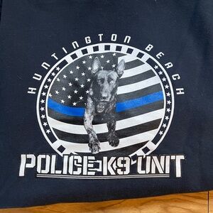 Huntington Beach, California Police K-9 Unit Oversized Hoodie